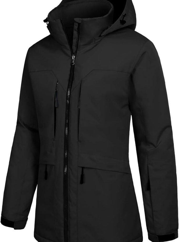 Women Ski Jacket Waterproof Winter Snow Coat Warm Hooded Windbreaker Snowboarding Windproof Rain Jacket