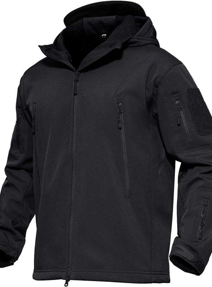 Men's Jacket Tactical Performance Waterproof Softshell Jackets Fleece Lined Ski Snow Winter Windbreaker