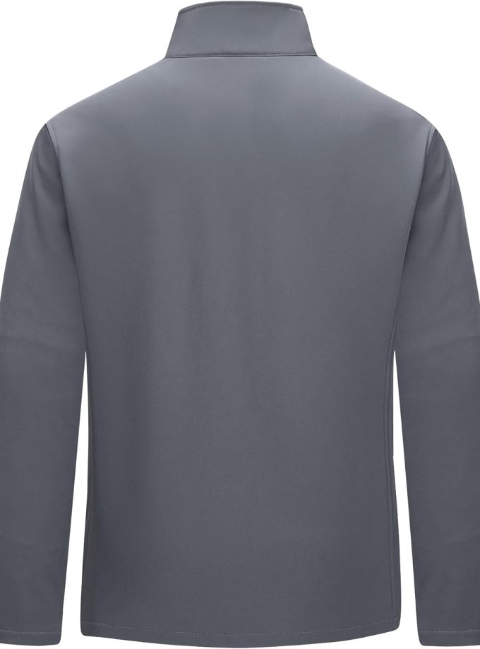 Men's Lightweight Softshell Jacket Warm Fleece Lined Windbreaker Waterproof Soft Shell for Outdoor Hiking