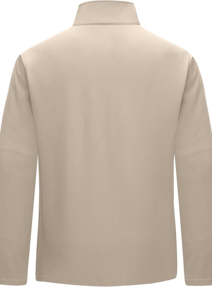 Men's Lightweight Softshell Jacket Warm Fleece Lined Windbreaker Waterproof Soft Shell for Outdoor Hiking